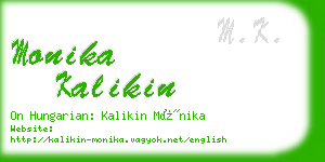 monika kalikin business card